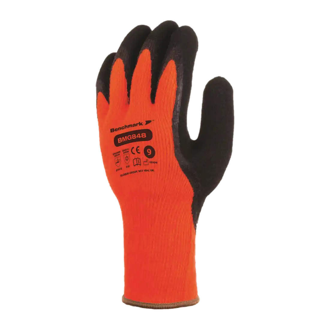 BMG848 GLOVES - Thermal Protection - Rubber Coating - Elastic Knit Cuff